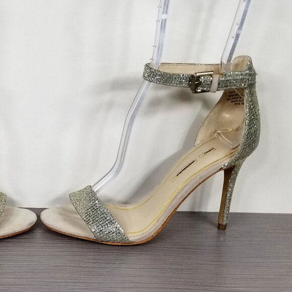 Enzo Angiolini Glitter Heels, Silver, Womens Size 6 M - Picture 8 of 12